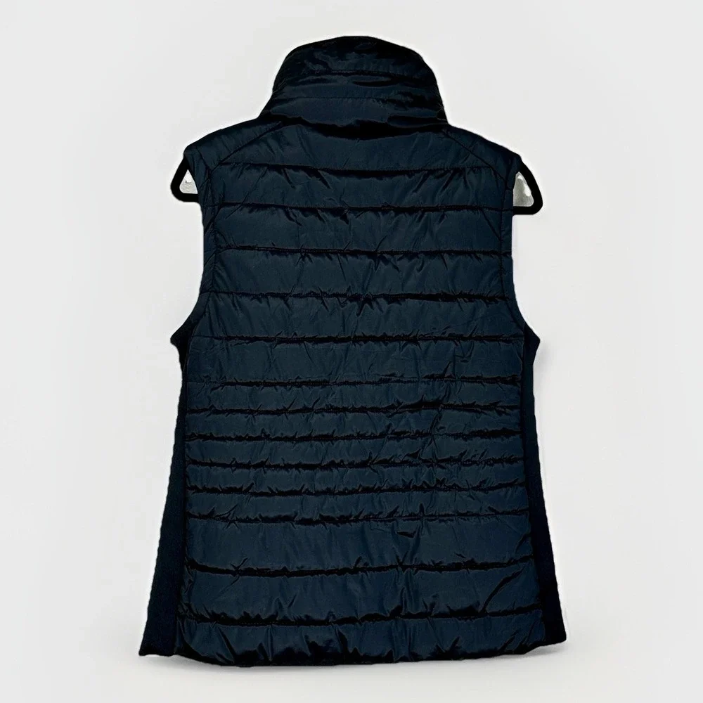 Special‎ One Womens XL Black Quilted Vest Jacket Faux Fur Full Zip Lined